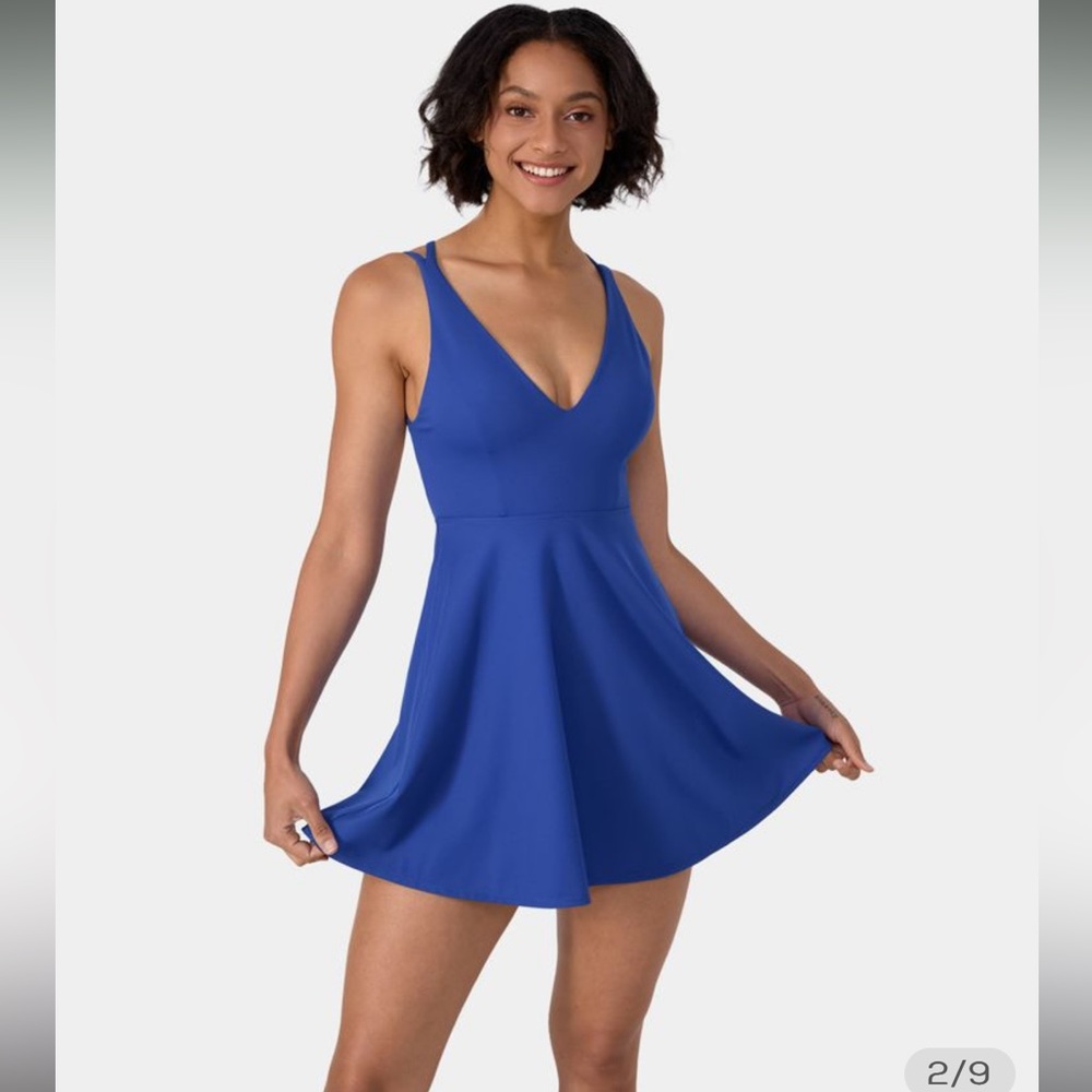 Halara Crisscross Backless Dress